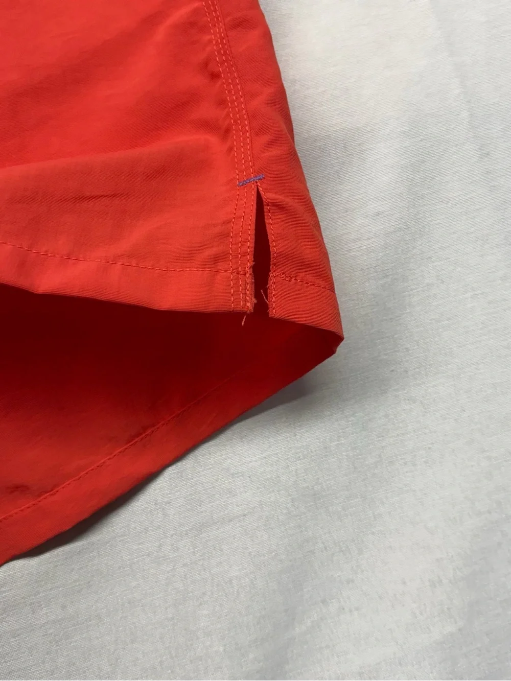 Duluth Trading Orange Swim/Active Shorts with Purple‎ Drawstring XL
